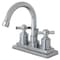 Kingston Brass KS8661ZX Millennium 4" Centerset Bathroom Faucet W/ Brass Pop-Up, Chrm KS8661ZX - alternate 1